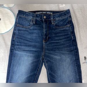 *American Eagle Darkwash Super High Rise Jegging